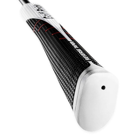 Close-up of a Golf Pride golf grip on a white background