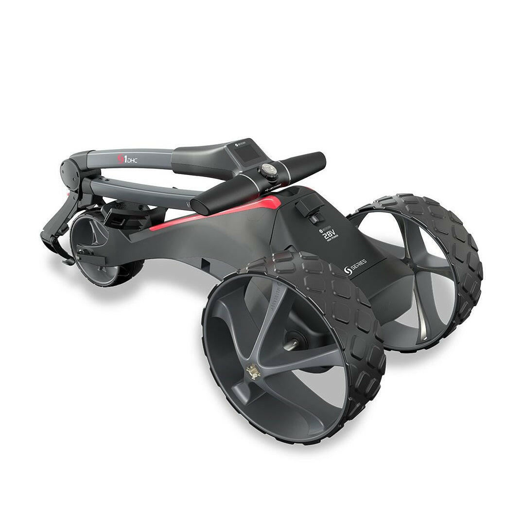 motocaddy s1 28v trolley folded