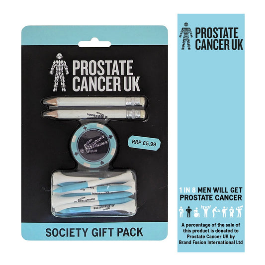 Golf Society Gift Pack - Supporting Prostate Cancer UK - includes pencils, bamboo tees and ball marker