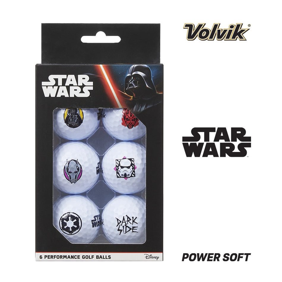 Volvik PowerSoft Performance Golf Balls 6 Pack - Star Wars