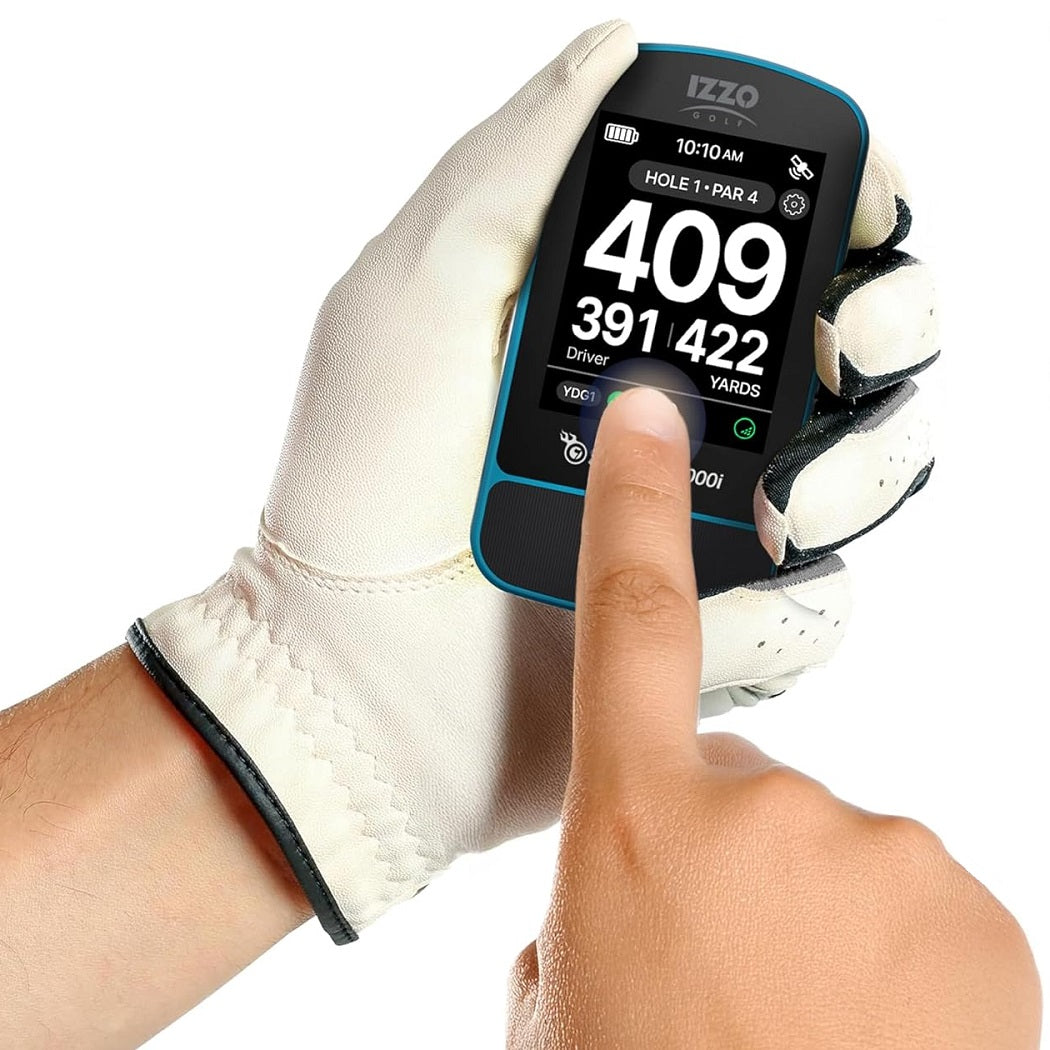 Izzo Swami 7000i Golf GPS Rangefinder - Blue - hand held