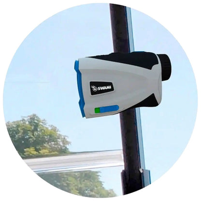 Izzo Swami GLi Golf Laser Rangefinder - attached using integrated magnet