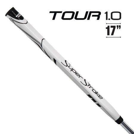 SuperStroke Zenergy Tour 1.0 17 inch putter grip in White/Black