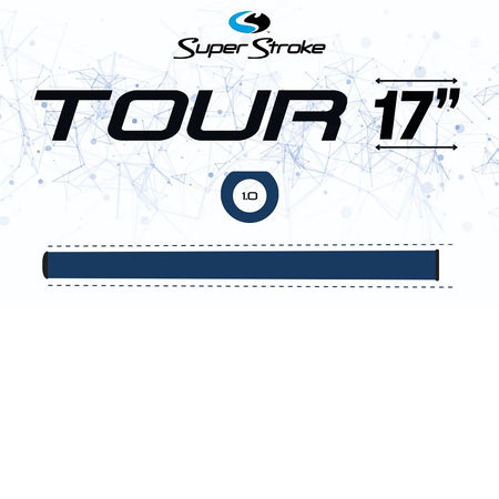 SuperStroke Zenergy Tour 1.0 17 inch putter grip profile graphic