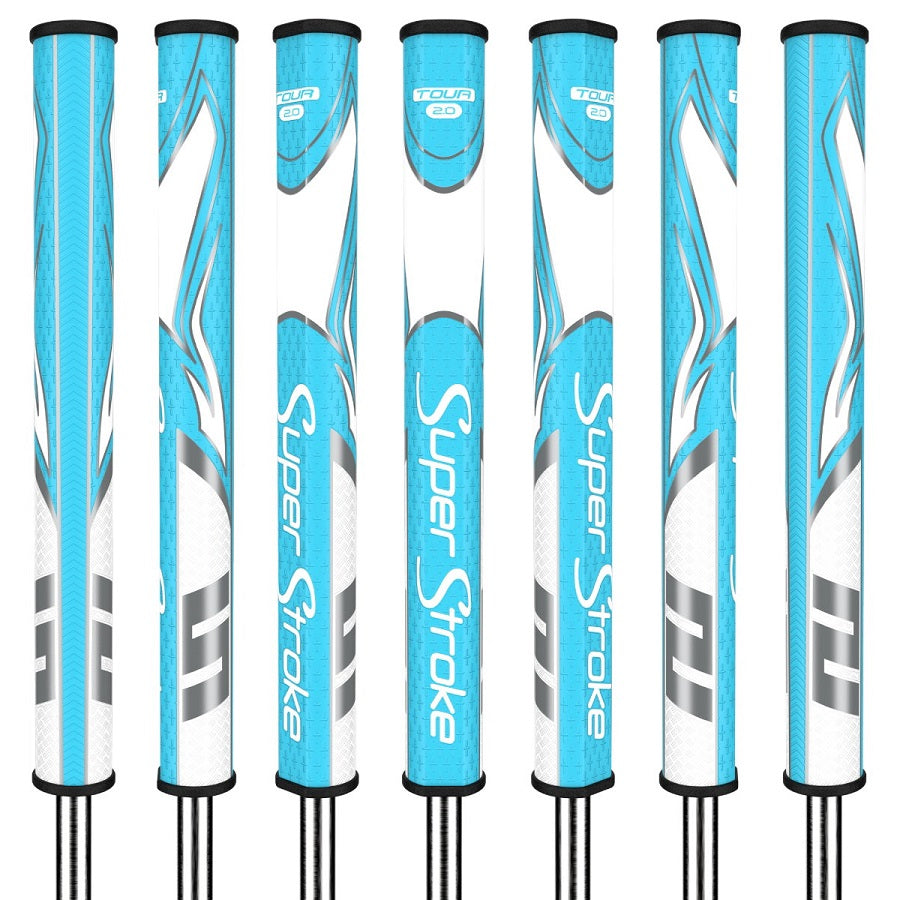 SuperStroke Golf Zenergy Putter Grip - Tour 2.0 Sky Blue