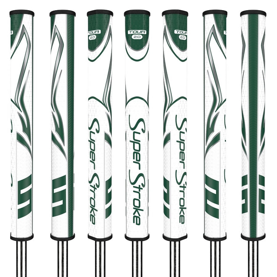 SuperStroke Golf Zenergy Putter Grip - Tour 2.0 White/Green