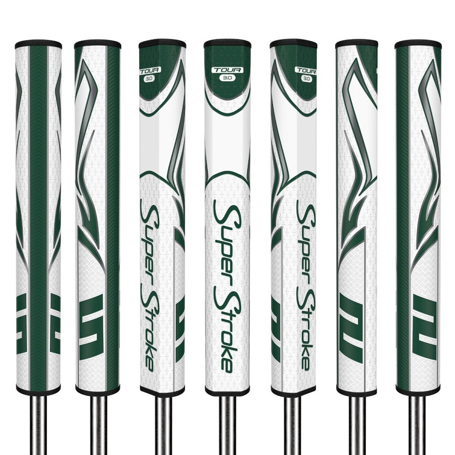 SuperStroke Golf Zenergy Putter Grip - Tour 3.0 White/Green