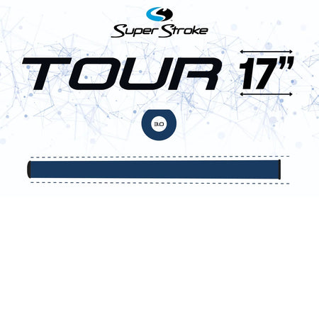 SuperStroke Zenergy Tour 3.0 17 inch putter grip profile graphic