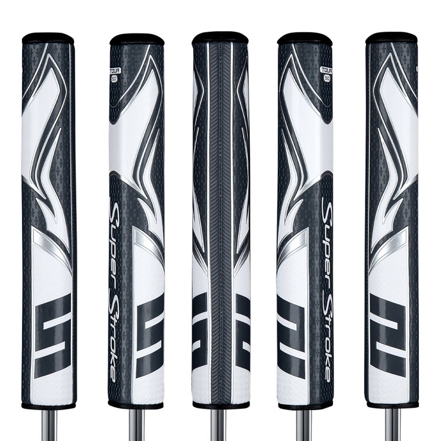 SuperStroke Golf Zenergy Putter Grip - Tour 5.0 Grey/White