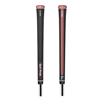 Golf Pride Tour Velvet Align Golf Club Grips - Men’s Midsize - Black/Red/White