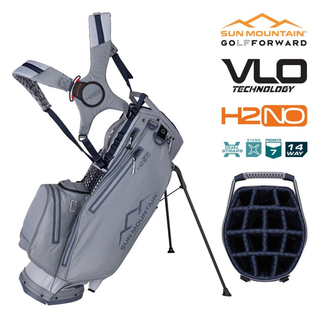 Sun Mountain H2NO Lite VLO 14-Way Stand Bag - Cadet/Nickel