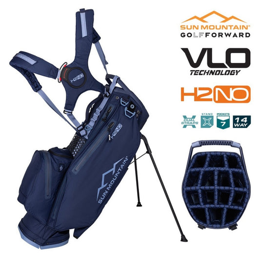 Sun Mountain H2NO Lite VLO 14-Way Stand Bag - Navy/Trident