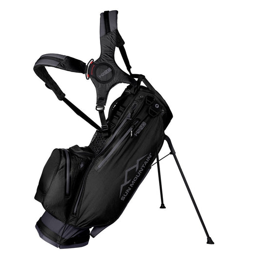 Sun Mountain H2NO Lite VLO 14-Way Stand Bag - Steel/Black - stand legs, carry strap and pockets