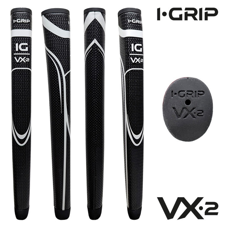iGrip VX2 Putter Grip - Midsize Pistol - Black