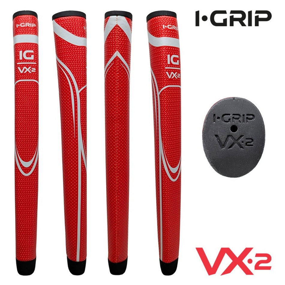 iGrip VX2 Putter Grip - Midsize Pistol - Red
