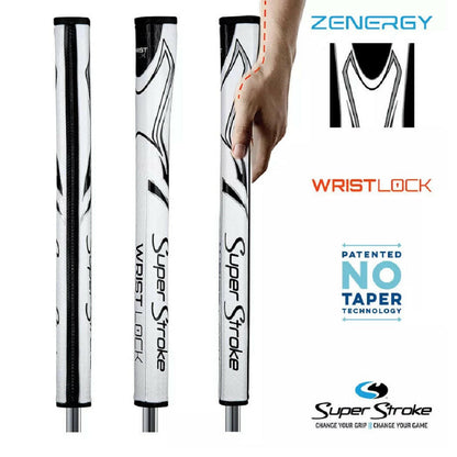 SuperStroke Wristlock Zenergy Golf Putter Grip - White/Black