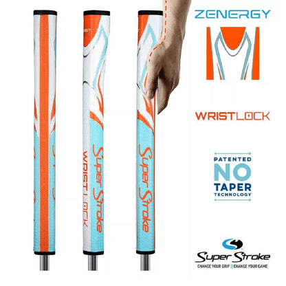 SuperStroke Wristlock Zenergy Golf Putter Grip - Orange/Blue/White