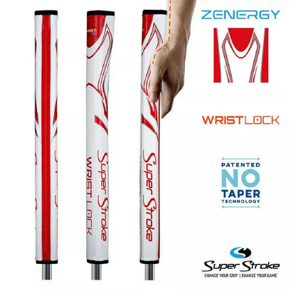 SuperStroke Wristlock Zenergy Golf Putter Grip - White/Red