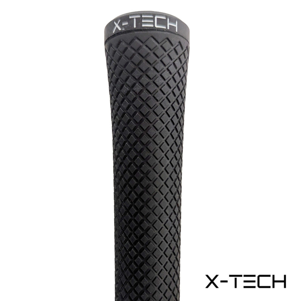 X-Tech Jumbo Golf Grip - Black - close-up of grip`s textured surface