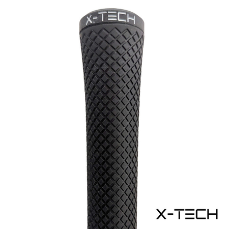 X-Tech Jumbo Golf Grip - Black - close-up of grip`s textured surface