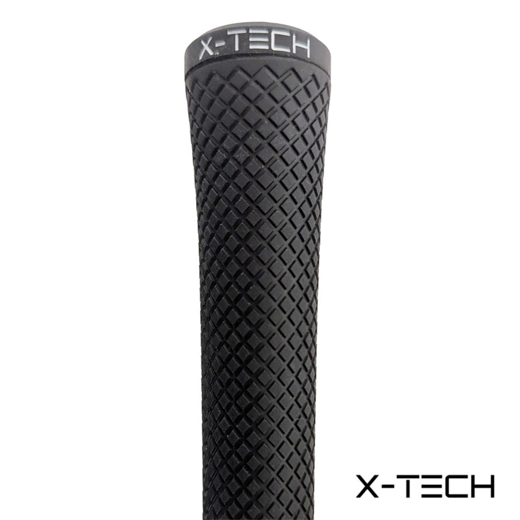 X-Tech Midsize Golf Grip - Black - close-up of grip`s textured surface