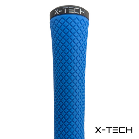 X-Tech Midsize Golf Grip - Blue - close-up of grip`s textured surface