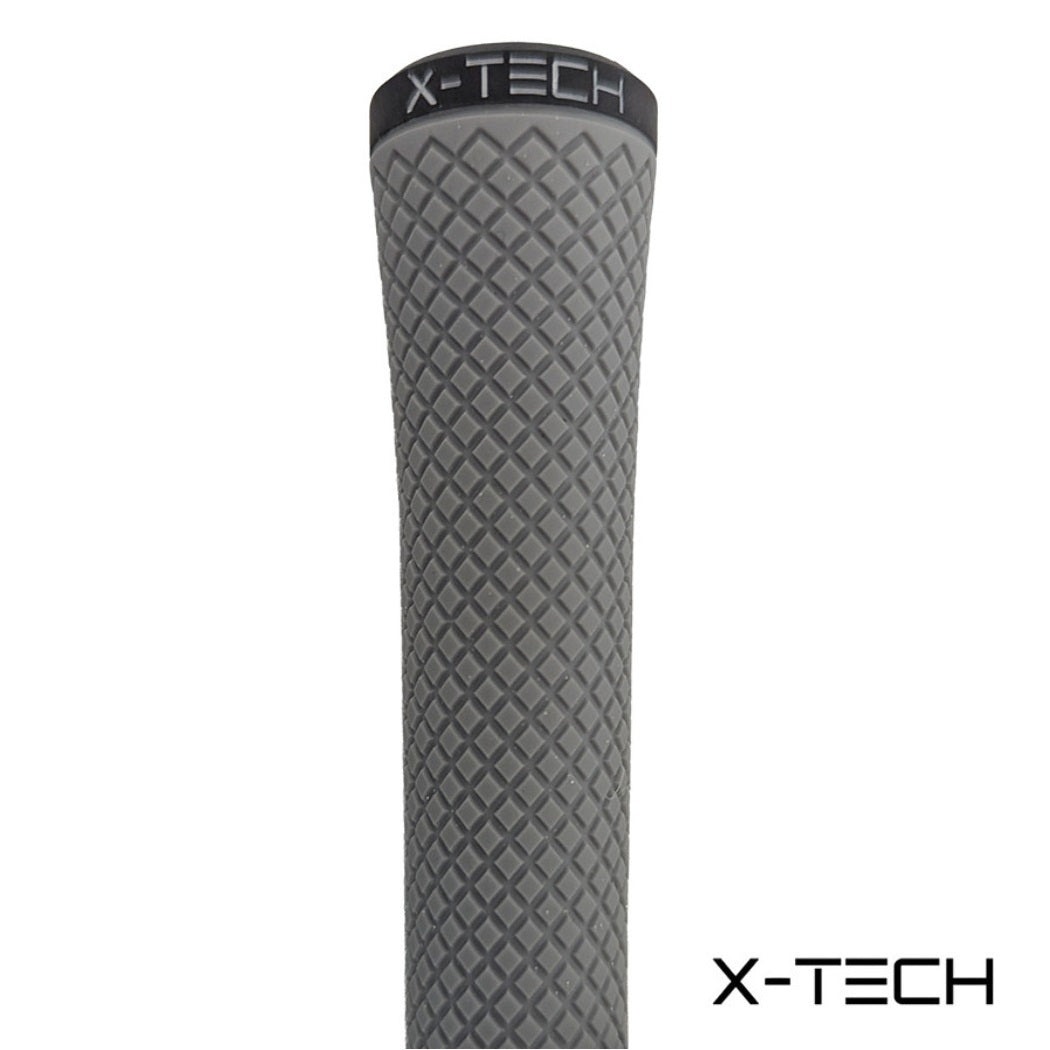 X-Tech Midsize Golf Grip - Grey - close-up of grip`s textured surface