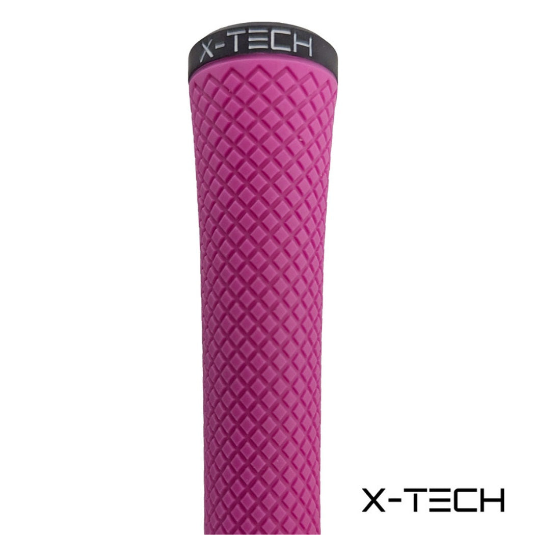 X-Tech Midsize Golf Grip - Pink - close-up of grip`s textured surface