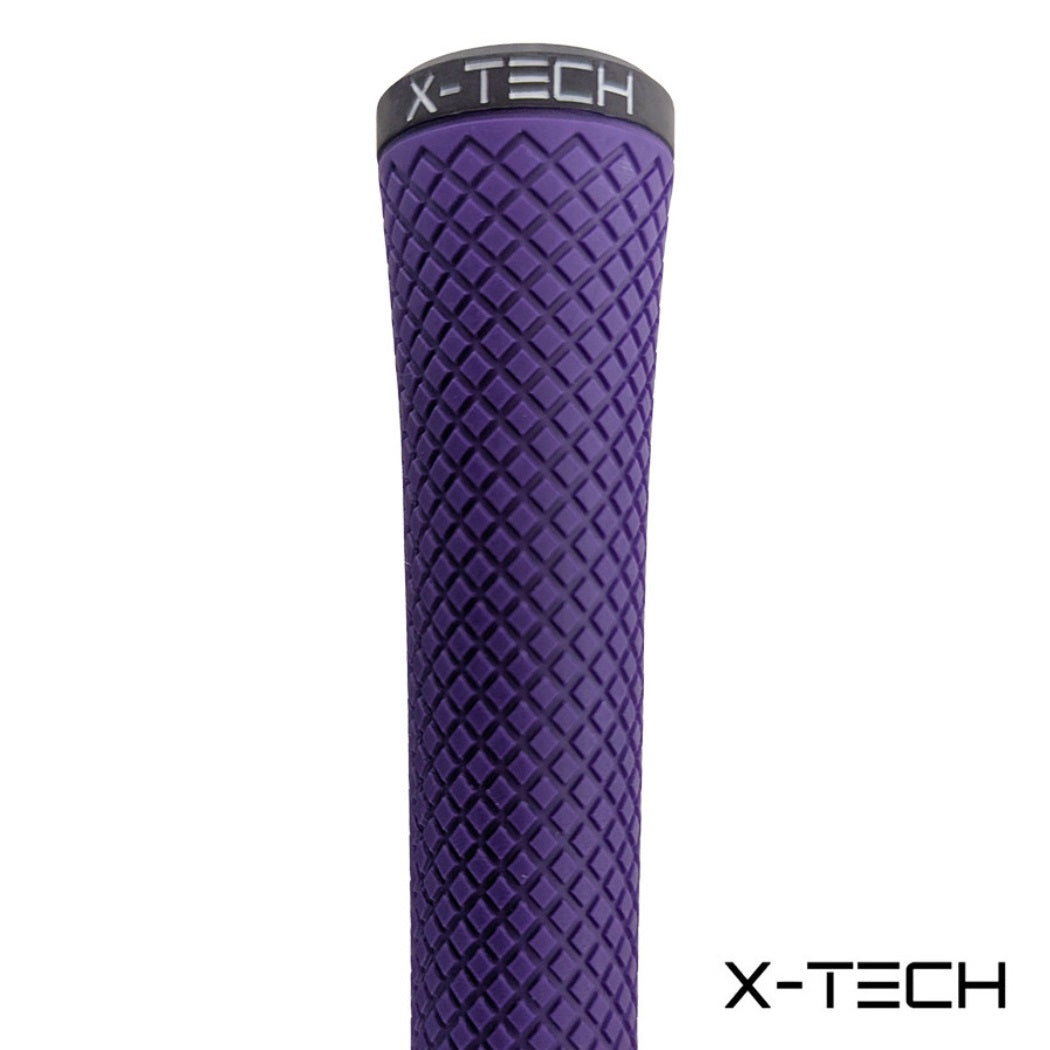 X-Tech Midsize Golf Grip - Purple - close-up of grip`s textured surface