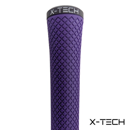 X-Tech Midsize Golf Grip - Purple - close-up of grip`s textured surface