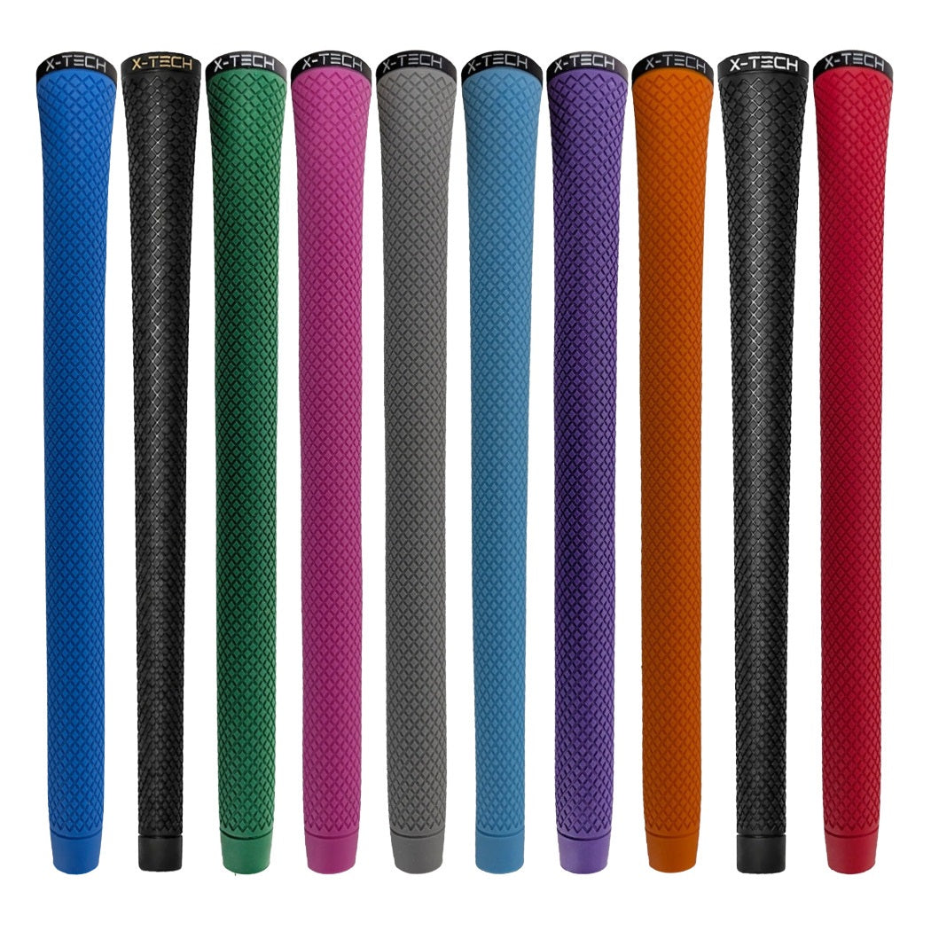 X-Tech Premium Elastomer Golf Grips - available in a range of colours