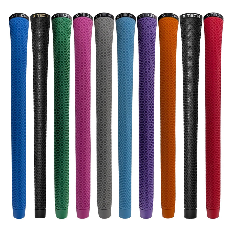 X-Tech Premium Elastomer Golf Grips - available in a range of colours