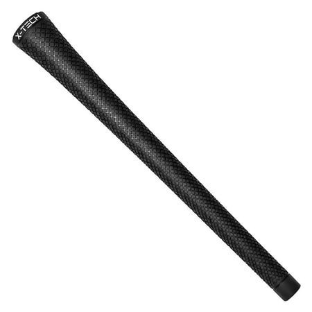 X-Tech Standard Golf Grip - Black - full-length view