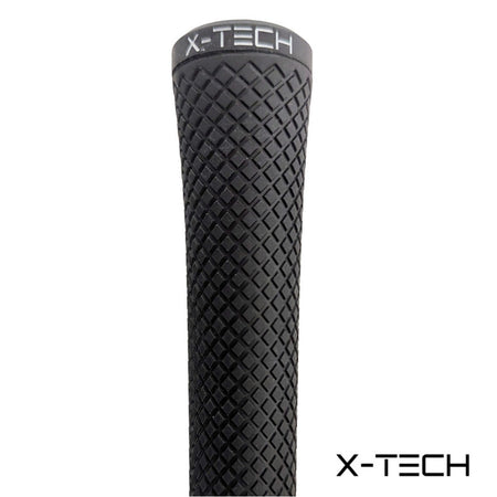 X-Tech Standard Golf Grip - Black - close-up of grip`s textured surface