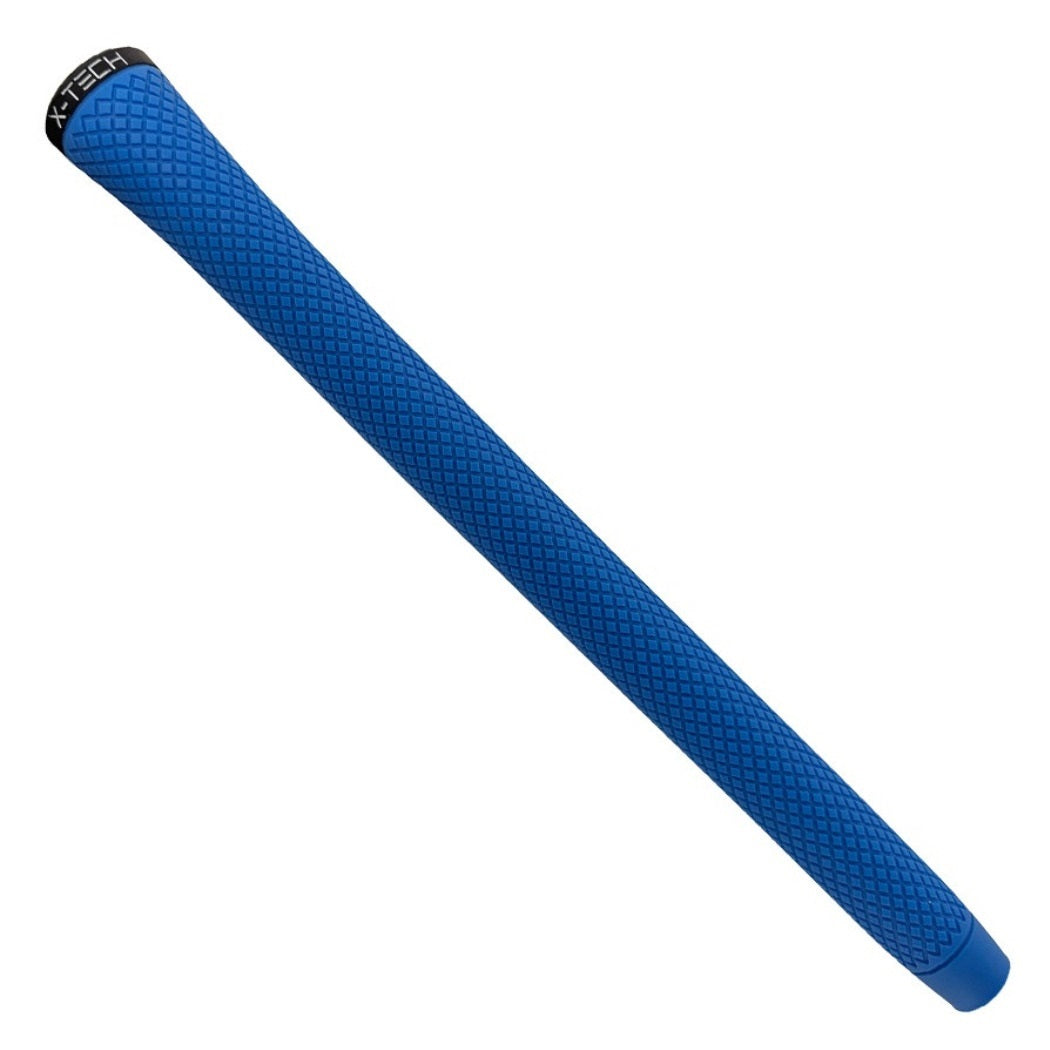 X-Tech Standard Golf Grip - Blue - full-length view