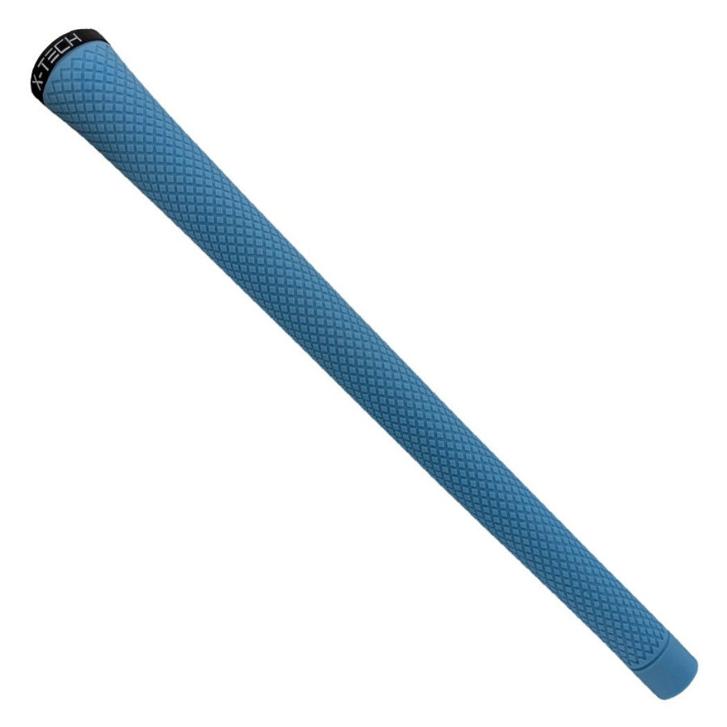 X-Tech Standard Golf Grip - Blue - full-length view