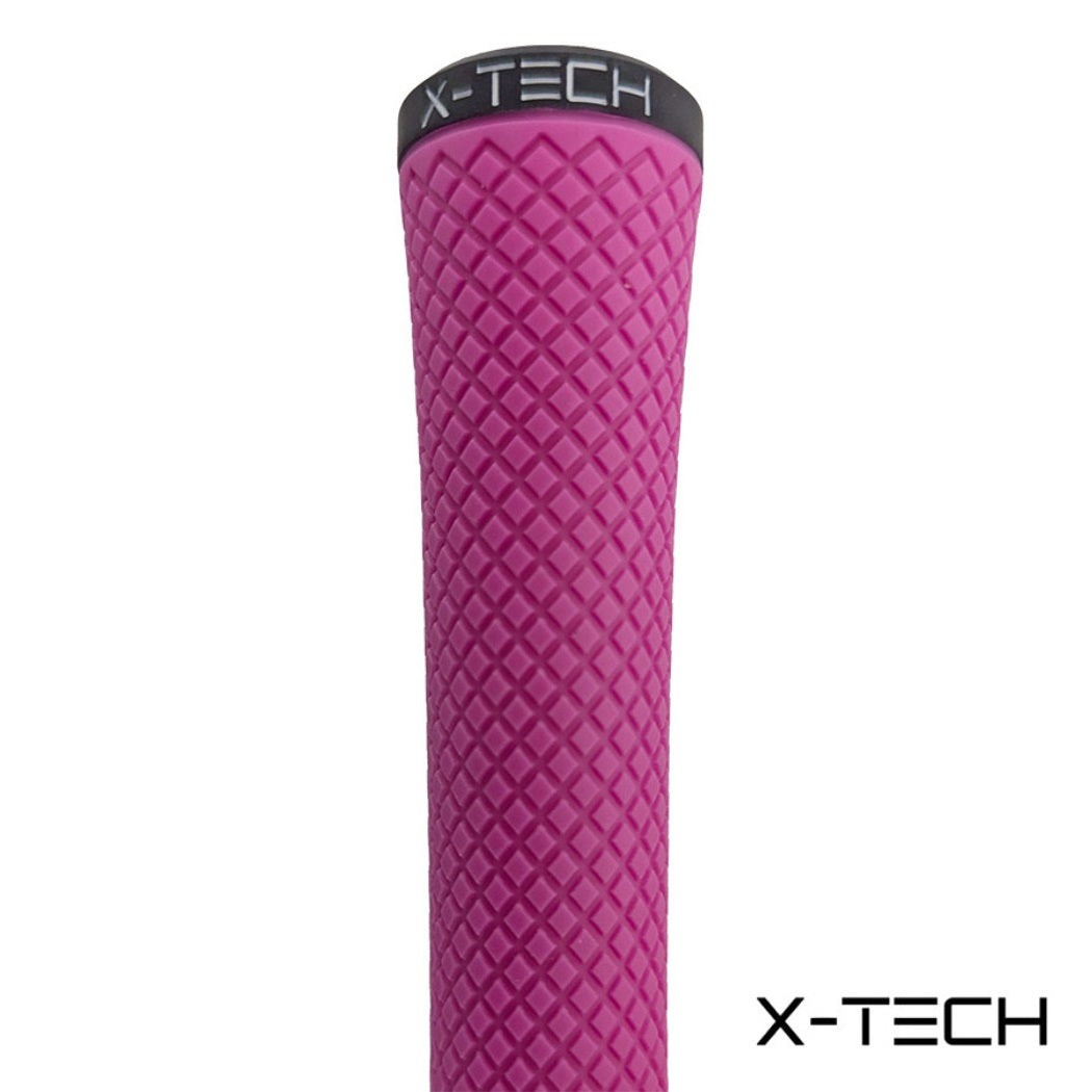 X-Tech Standard Golf Grip - Pink - close-up of grip`s textured surface