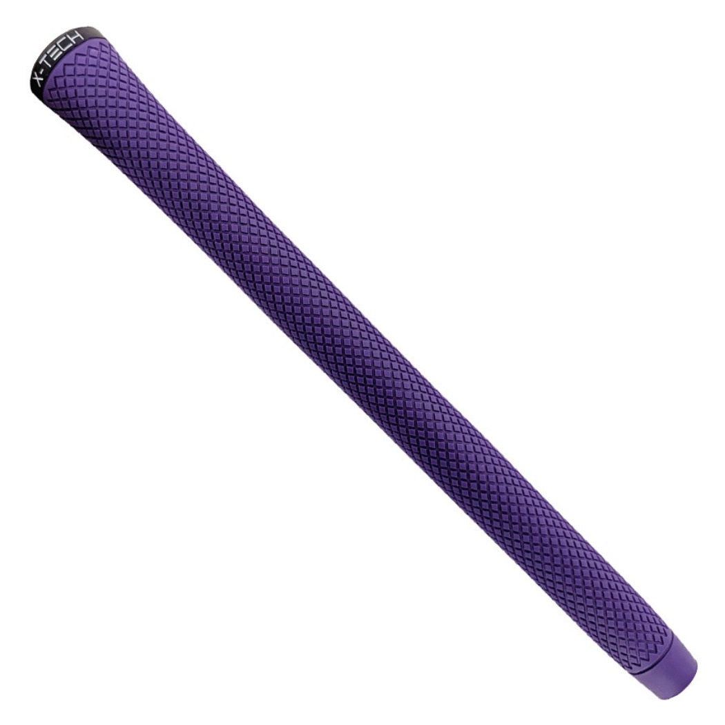 X-Tech Standard Golf Grip - Purple - full-length view