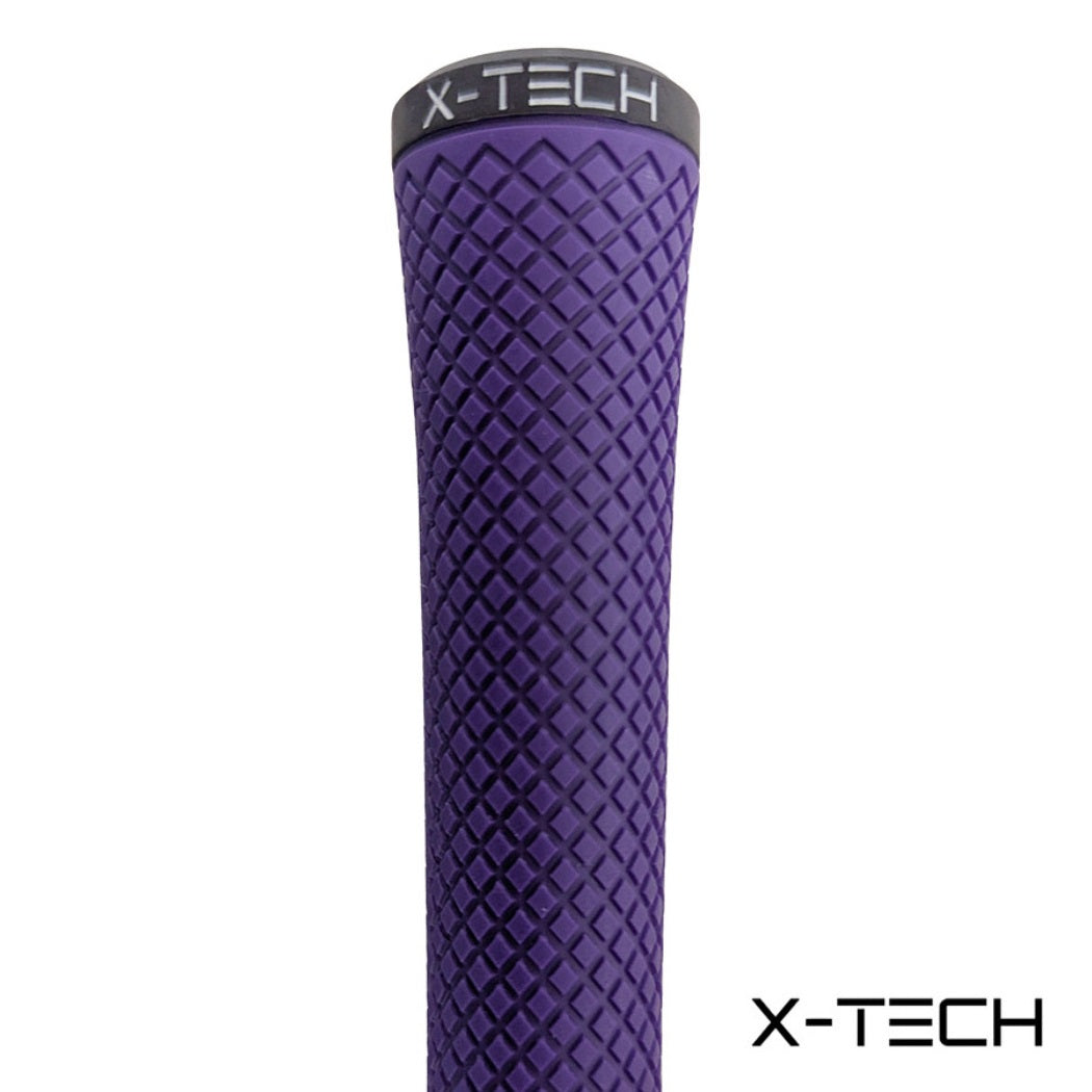 X-Tech Standard Golf Grip - Purple - close-up of grip`s textured surface