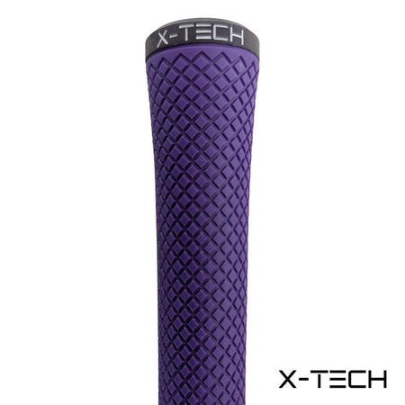 X-Tech Standard Golf Grip - Purple - close-up of grip`s textured surface