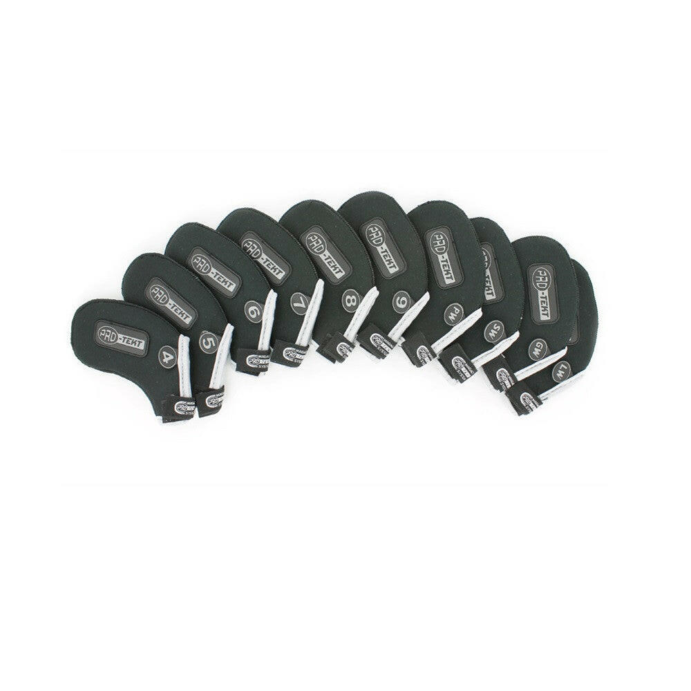 Pro-Tekt Golf Velcro Iron Headcovers 4-LW Silver