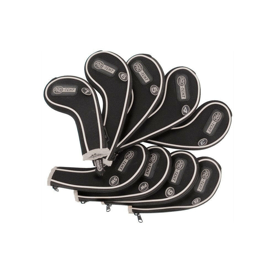 Pro-Tekt Golf Zipped Iron Headcovers 3-SW Silver