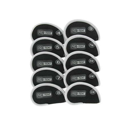 Pro-Tekt Golf Neoprene Iron Headcovers 4-LW Silver